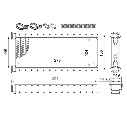 Système de chauffage HART 645 455