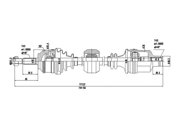 Arbre de transmission DYNAMATRIX DDS250357