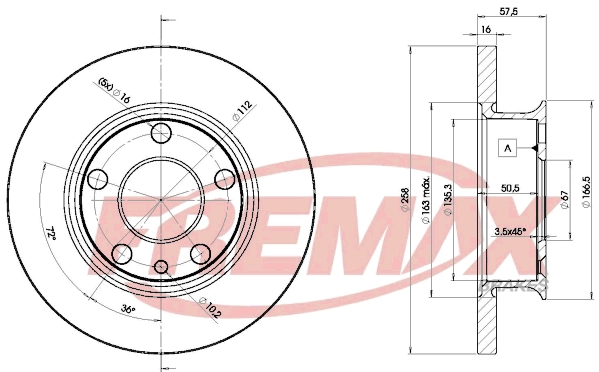 Disque de frein FREMAX BD-3114