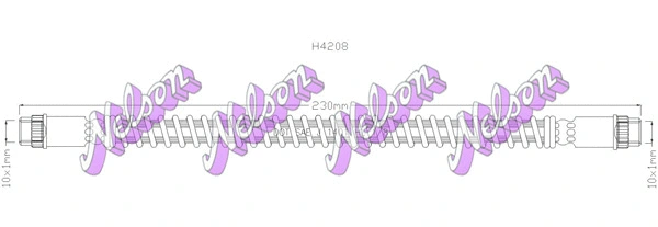 Flexible de frein KAWE H4208