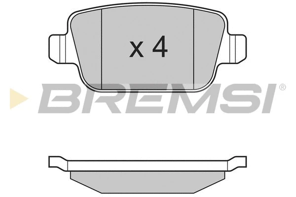 Kit de plaquettes de frein, frein à disque BREMSI BP3300