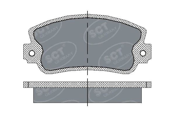 Kit de plaquettes de frein, frein à disque SCT - MANNOL SP 143 PR