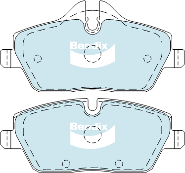 Kit de plaquettes de frein, frein à disque BENDIX-SEA DB1782 GCT