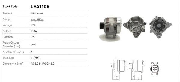 Alternateur LUSA LEA1105
