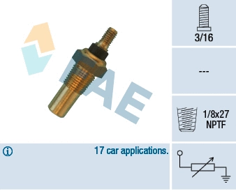 Sonde, température du liquide de refroidissement FAE 32040