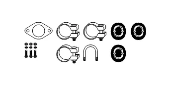 Kit d'assemblage, système d'échappement HJS 82 11 1092