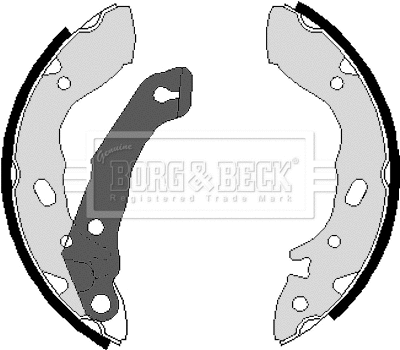 Jeu de mâchoires de frein BORG & BECK BBS6050