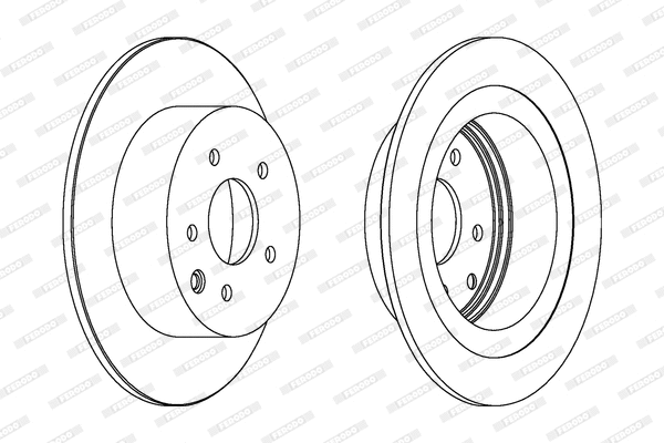 Disque de frein FERODO DDF1590C