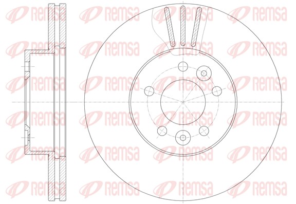 Disque de frein REMSA 62014.10
