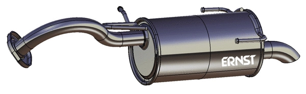 Silencieux arrière VEGAZ GmbH DS-205ERNS