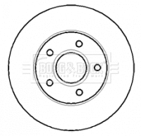 Disque de frein BORG & BECK BBD5067