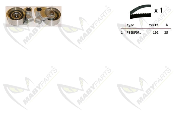 Kit de courroie crantée MABYPARTS OBK010431