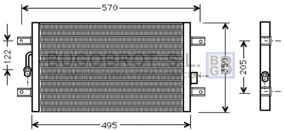 Condenseur, climatisation BUGOBROT 62-FT5196