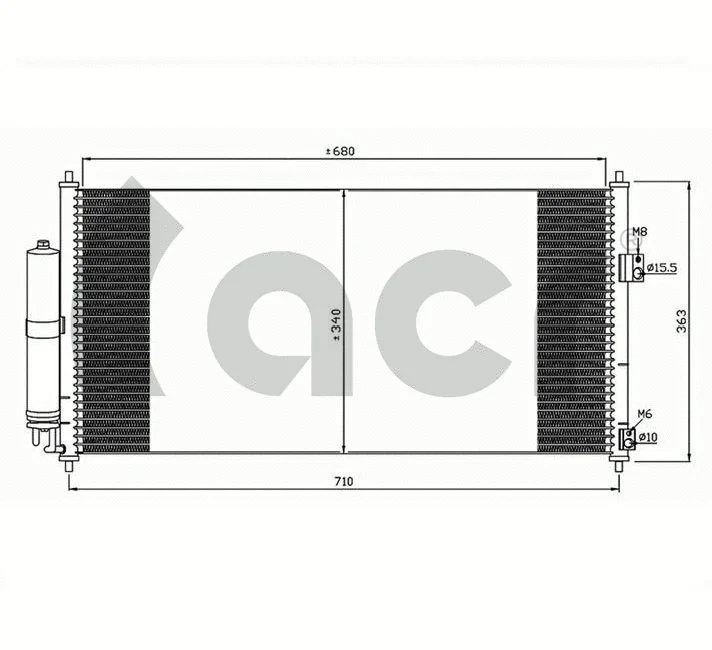 Condenseur, climatisation ACR 300614