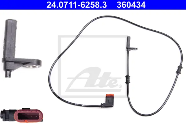 Capteur, vitesse de roue ATE-APAC 24.0711-6258.3