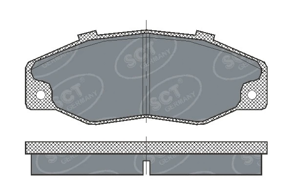 Kit de plaquettes de frein, frein à disque SCT - MANNOL SP 218 PR