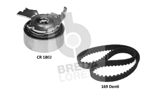 Kit de courroie crantée BREDA LORETT KCD0739