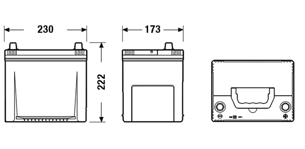 Batterie de démarrage DETA DA654
