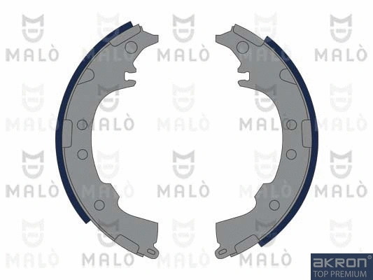 Jeu de mâchoires de frein AKRON-MALÒ 1390275
