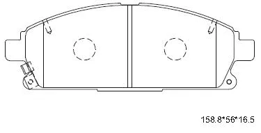 Kit de plaquettes de frein, frein à disque ASIMCO KD1735