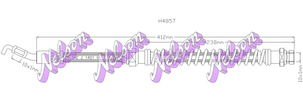 Flexible de frein KAWE H4857