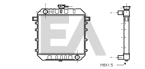 Radiateur, refroidissement du moteur EACLIMA 31R54060
