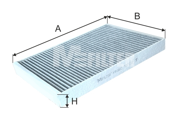 Filtre, air de l'habitacle MFILTER K 9181C
