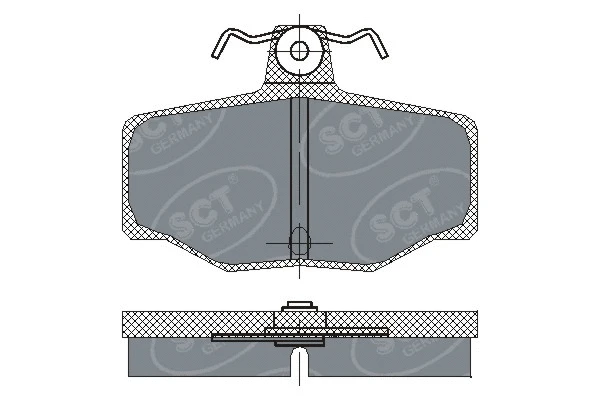 Kit de plaquettes de frein, frein à disque SCT - MANNOL SP 224 PR
