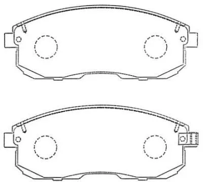 Kit de plaquettes de frein, frein à disque AISIN ASN-257