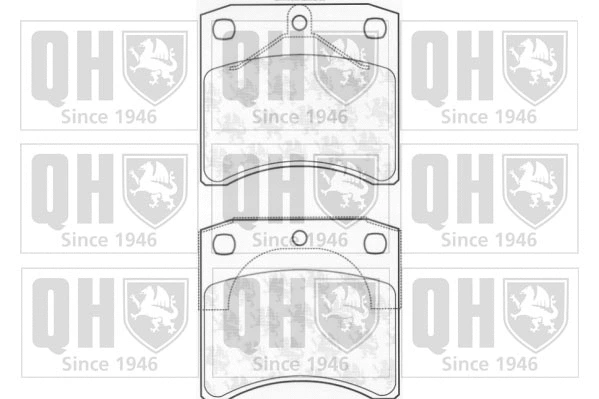 Kit de plaquettes de frein, frein à disque QUINTON HAZELL BP978