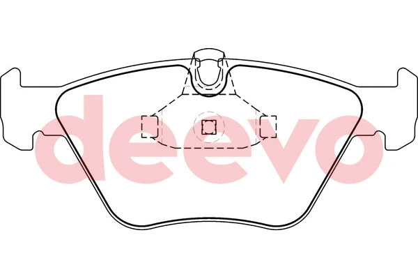 Kit de plaquettes de frein, frein à disque DEEVO BP57140