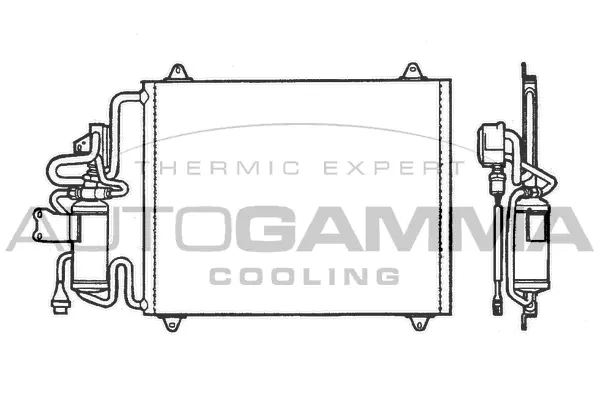 Condenseur, climatisation AUTOGAMMA 101808