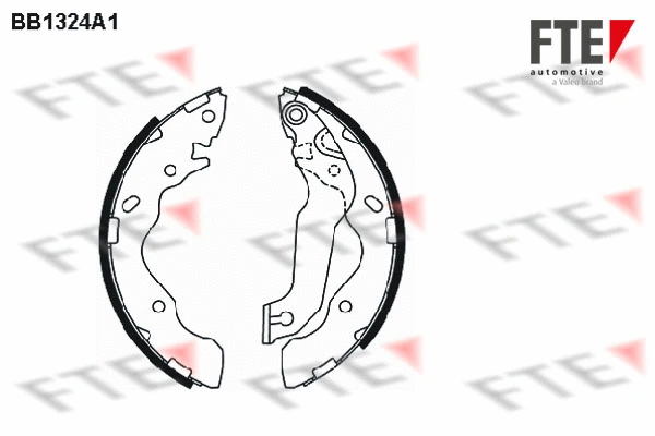 Jeu de mâchoires de frein FTE 9100082