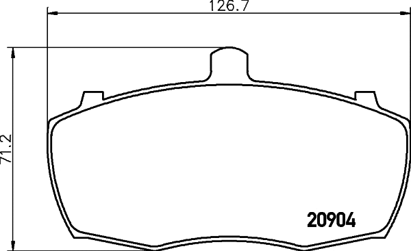 Kit de plaquettes de frein, frein à disque PAGID T0082