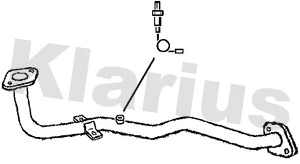 Tuyau d'échappement KLARIUS 130385