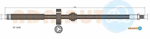 Flexible de frein ADRIAUTO 07.1245