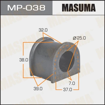 Coussinet de palier, stabilisateur MASUMA MP-038
