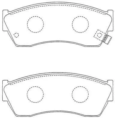 Kit de plaquettes de frein, frein à disque AISIN ASN-238