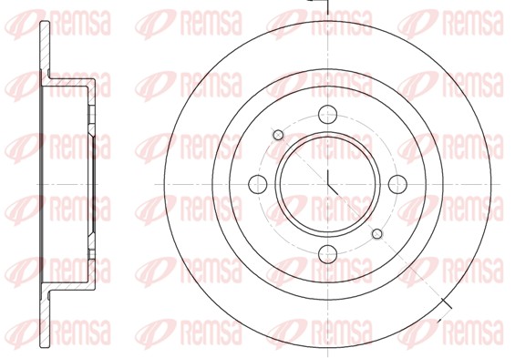 Disque de frein REMSA 6424.00