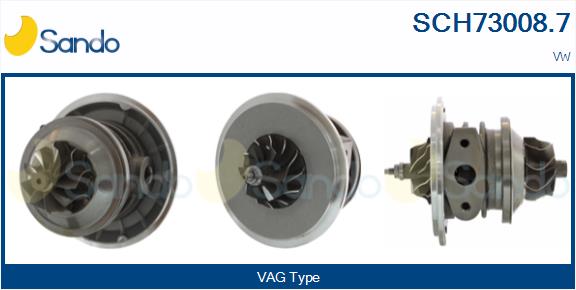 Groupe carter, turbocompresseur SANDO SCH73008.7