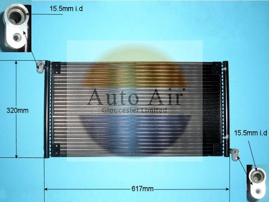 Condenseur, climatisation AUTO AIR GLOUCESTER 16-9783