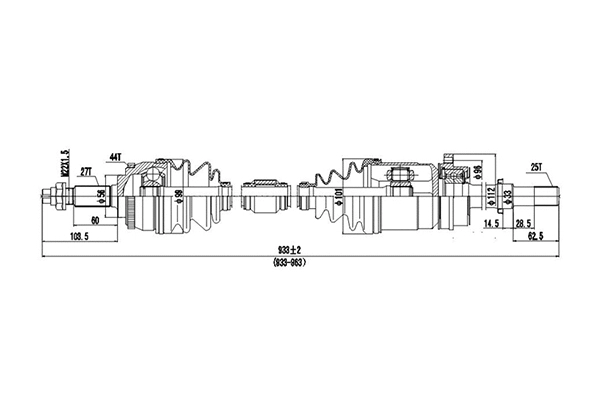 Arbre de transmission DYNAMATRIX DDS241002