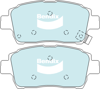 Kit de plaquettes de frein, frein à disque BENDIX-SEA DB1422 HD