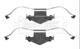 Kit d'accessoires, plaquette de frein à disque BORG & BECK BBK1405