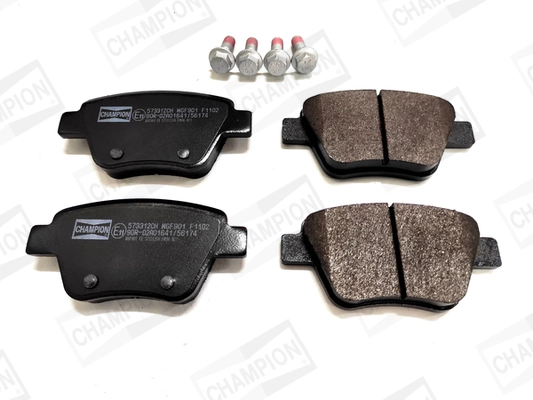 Kit de plaquettes de frein, frein à disque CHAMPION 573312CH