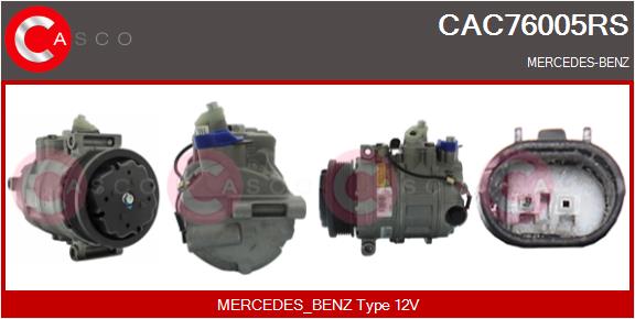 Compresseur, climatisation CASCO CAC76005RS