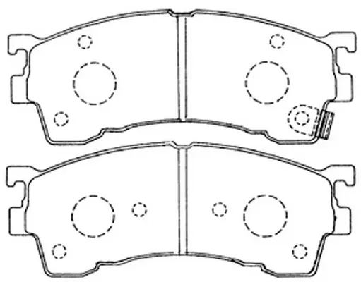 Kit de plaquettes de frein, frein à disque FIT FP0583