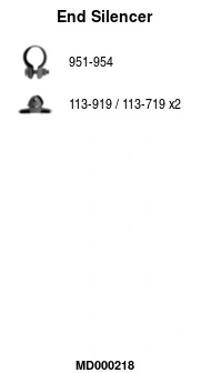 Silencieux arrière FA1 MD000218