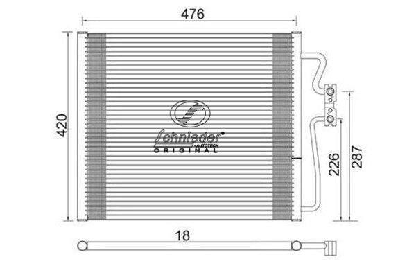 Condenseur, climatisation SCHNIEDER AUTOTECH BMS85.00072