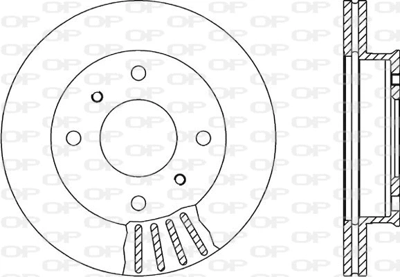 Disque de frein OPEN PARTS BDA1388.20